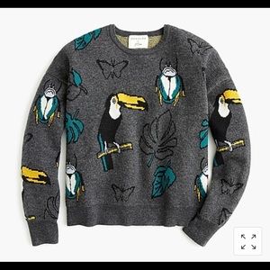 Demylee™ X J.Crew toucan pullover sweater XXS